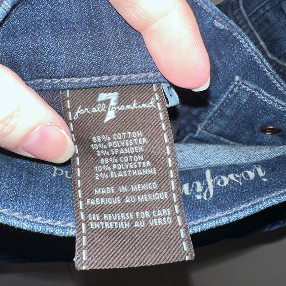 7 For All Mankind Josefina Skinny Boyfriend Button-fly Jeans - Picture 3 of 10